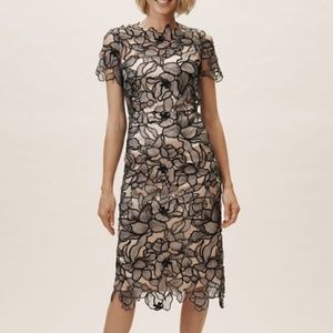 BHLDN Black Lace Bevin Dress